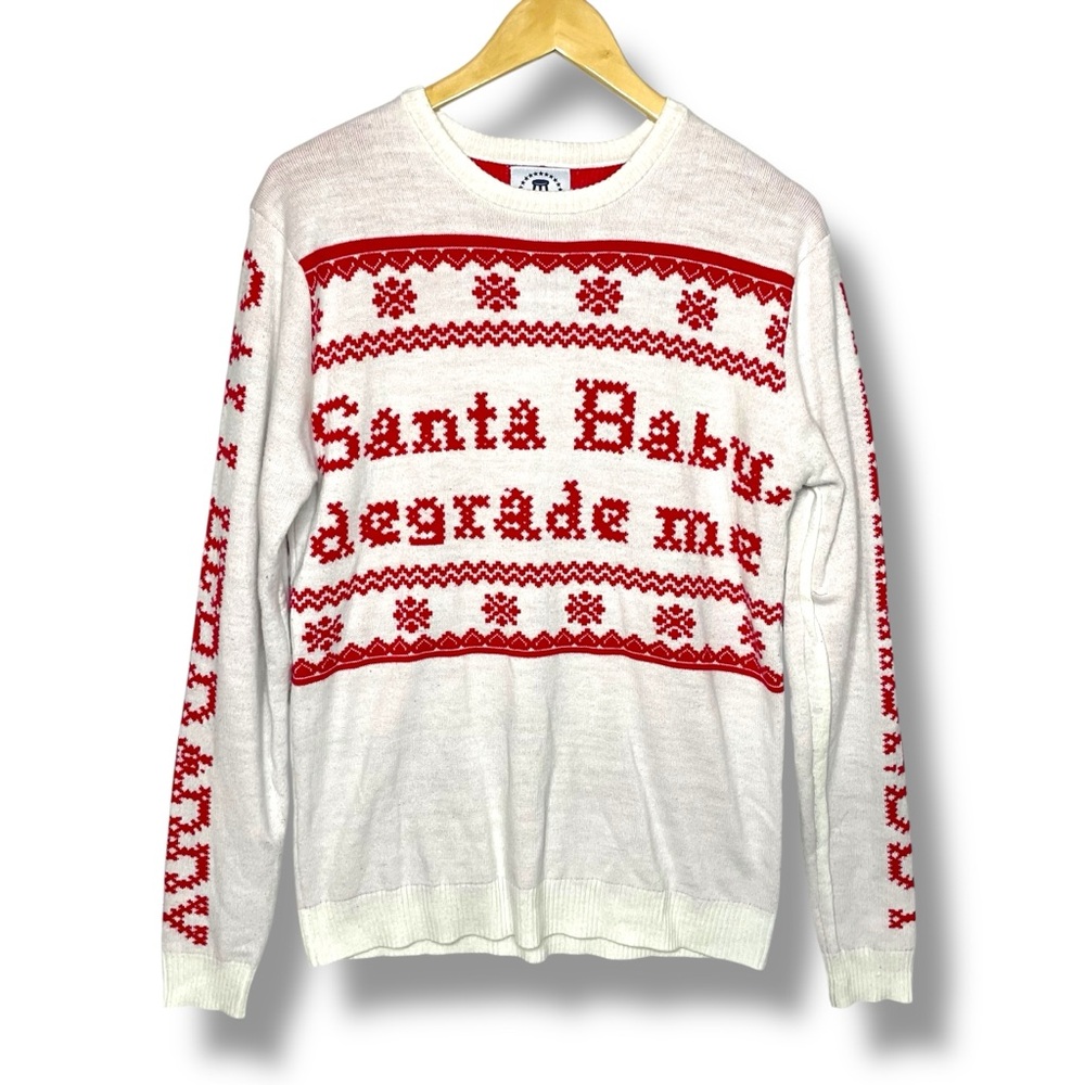 BarStool Sports Call Her Daddy Santa Baby Degrade Me Ugly Christmas Sweater